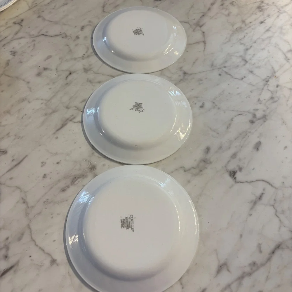Corelle Fruit Traditions 4 Inch Appetizer Plates Set of 3 Vitrelle Corning USA